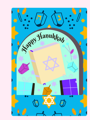 Happy Hanukkah Blue