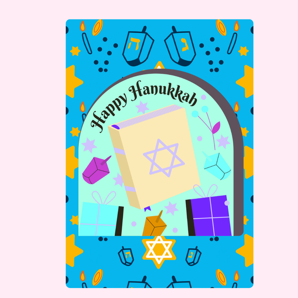 Happy Hanukkah Blue