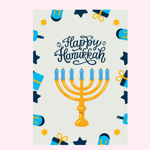 Happy Hanukkah - Menorah