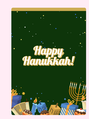 Happy Hanukkah - Green