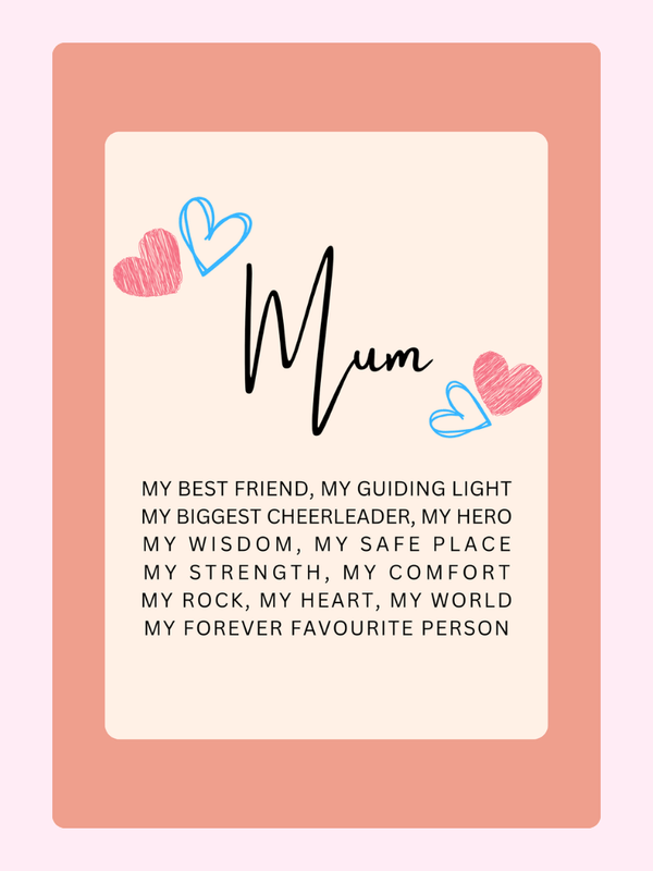 My Favrourite Person Mum Cake Card