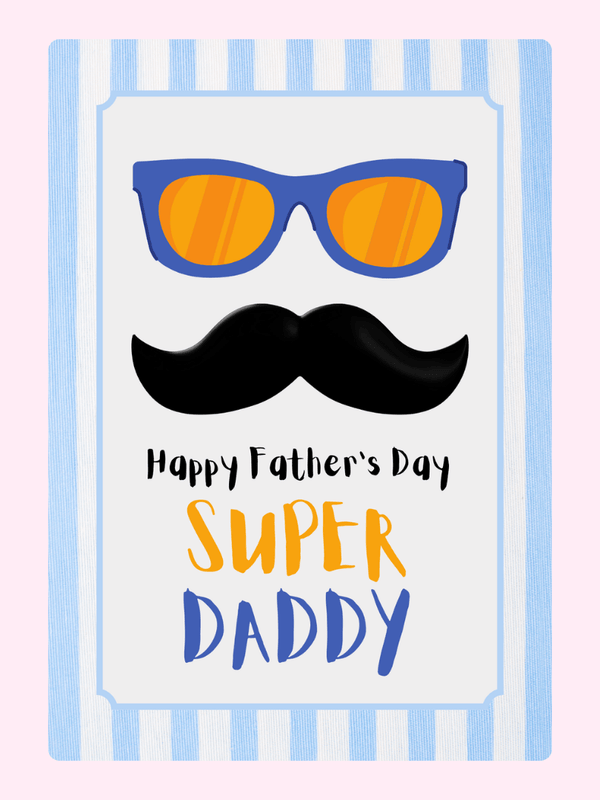 Happy Father's Day-B Cake Card, for Dad