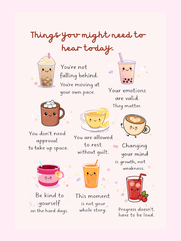 Things You Might Need To Hear Today Cake Card, just because