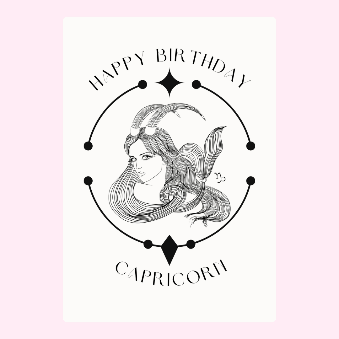 Capricorn birthday card