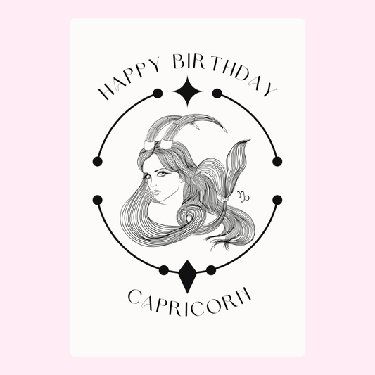 Capricorn birthday card