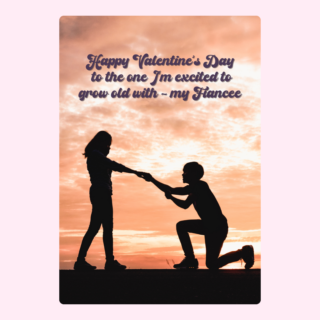 Valentine's Day proposal to fiancée