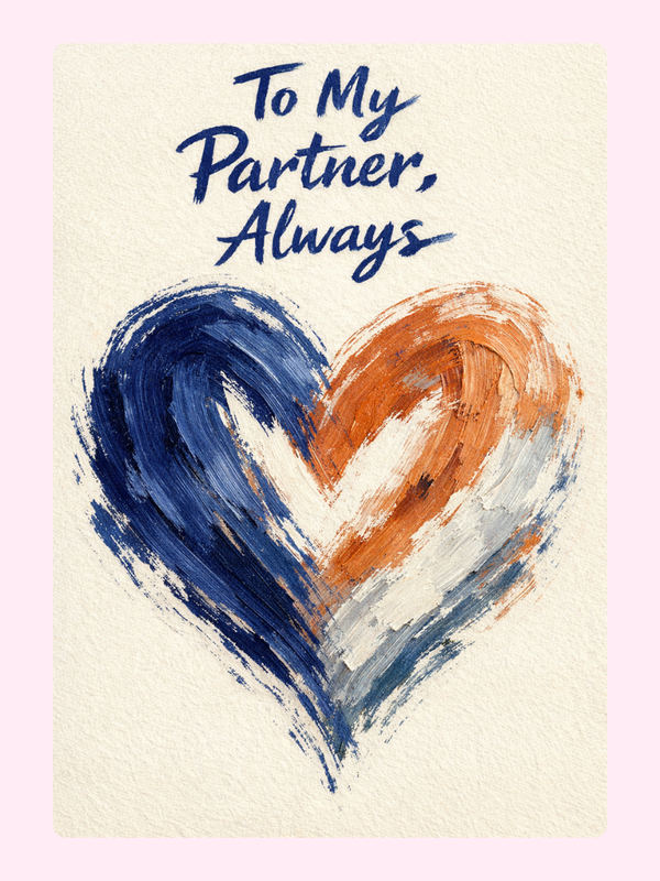 To My Partner Always Anniversary Cake Card