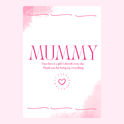 Mother's Day card with Mummy message