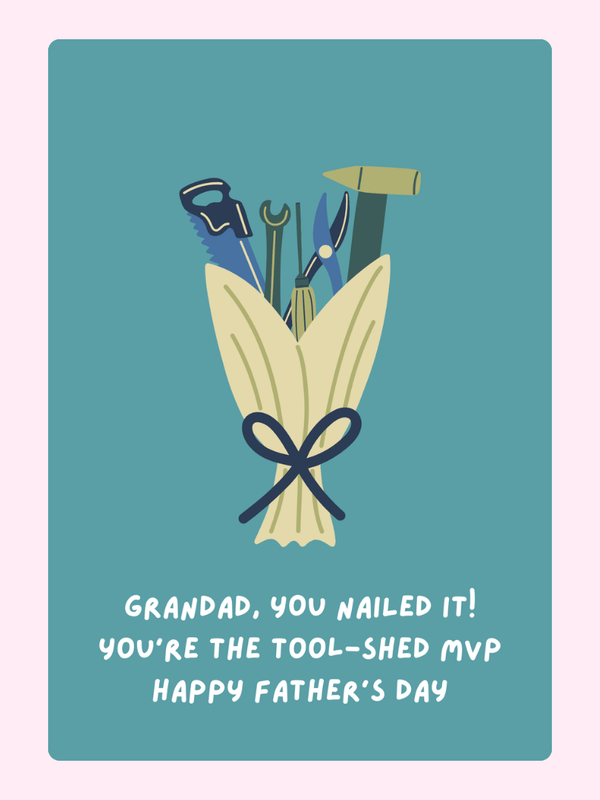 You're The Tool Cake Card, for grandparents