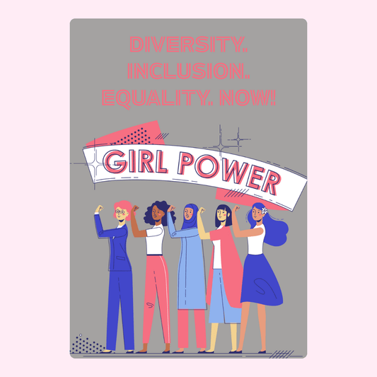 Girl Power illustration promoting diversity and inclusion.