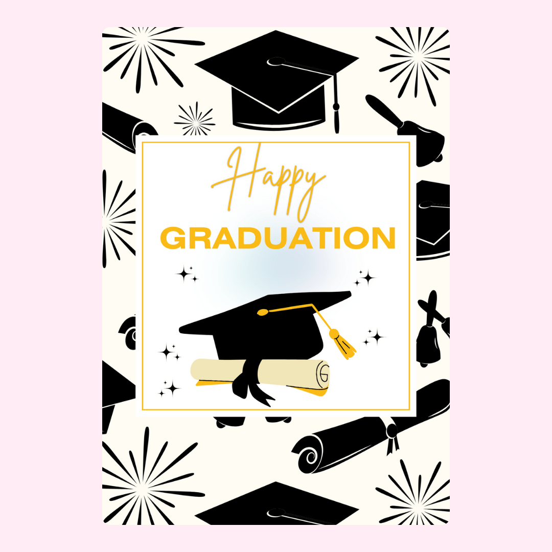 Happy Graduation card design