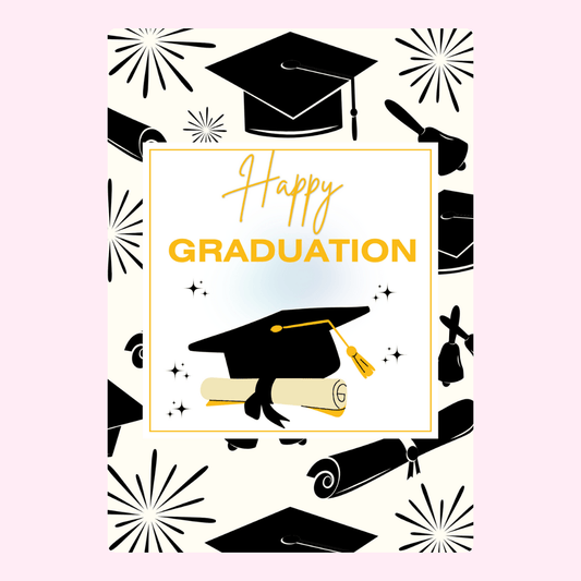 Happy Graduation card design