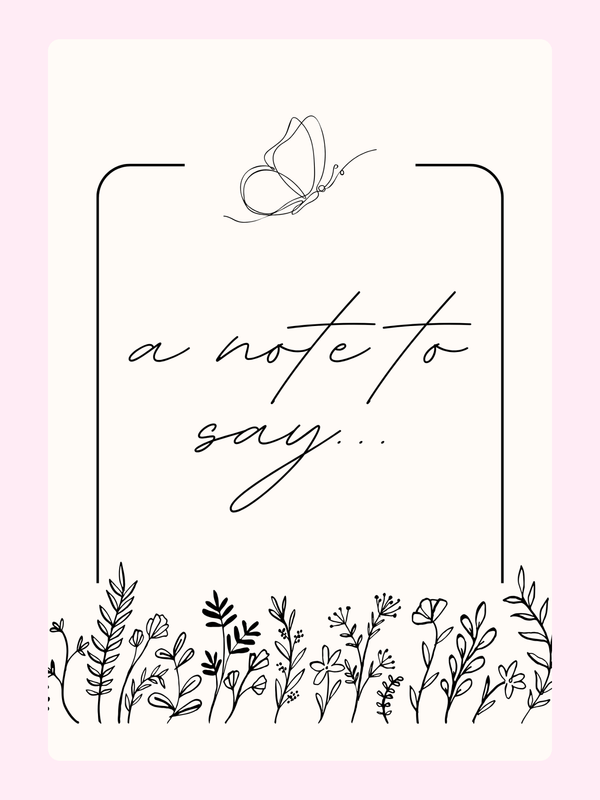 Note card with butterfly and floral design (11_ce2f7b6d)