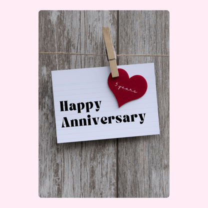 Happy Anniversary card for 3 years