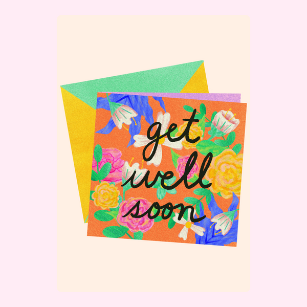 Get Well Soon Card & Envelope