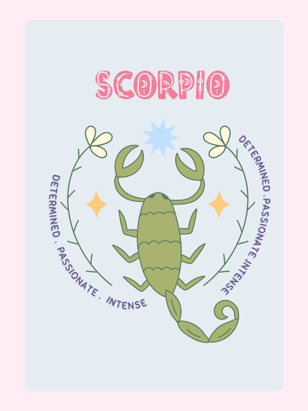 Scorpio Season Cake Card, birthday