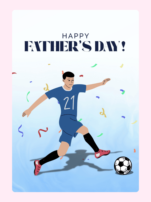 Happy Father's Day_23 Cake Card, for Dad