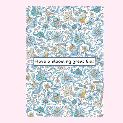 Eid card with floral pattern, 12_e32b3e17-85a2-4c58-b464-c423604725a6