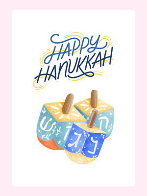 Happy Hanukkah - Dreidl