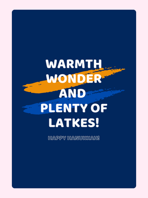 Warmth, Wonder and Latkes