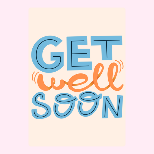 Get well soon card design