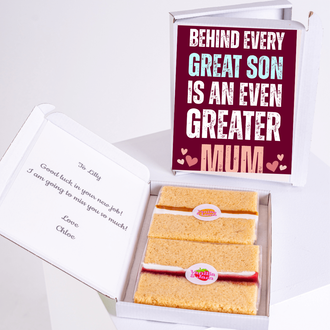 Cake gift box for Lilly with Great Son card