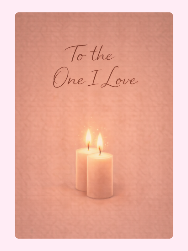 Candlelight To The One I Love Anniversary Cake Card letterbox cake card with freshly baked cake slices