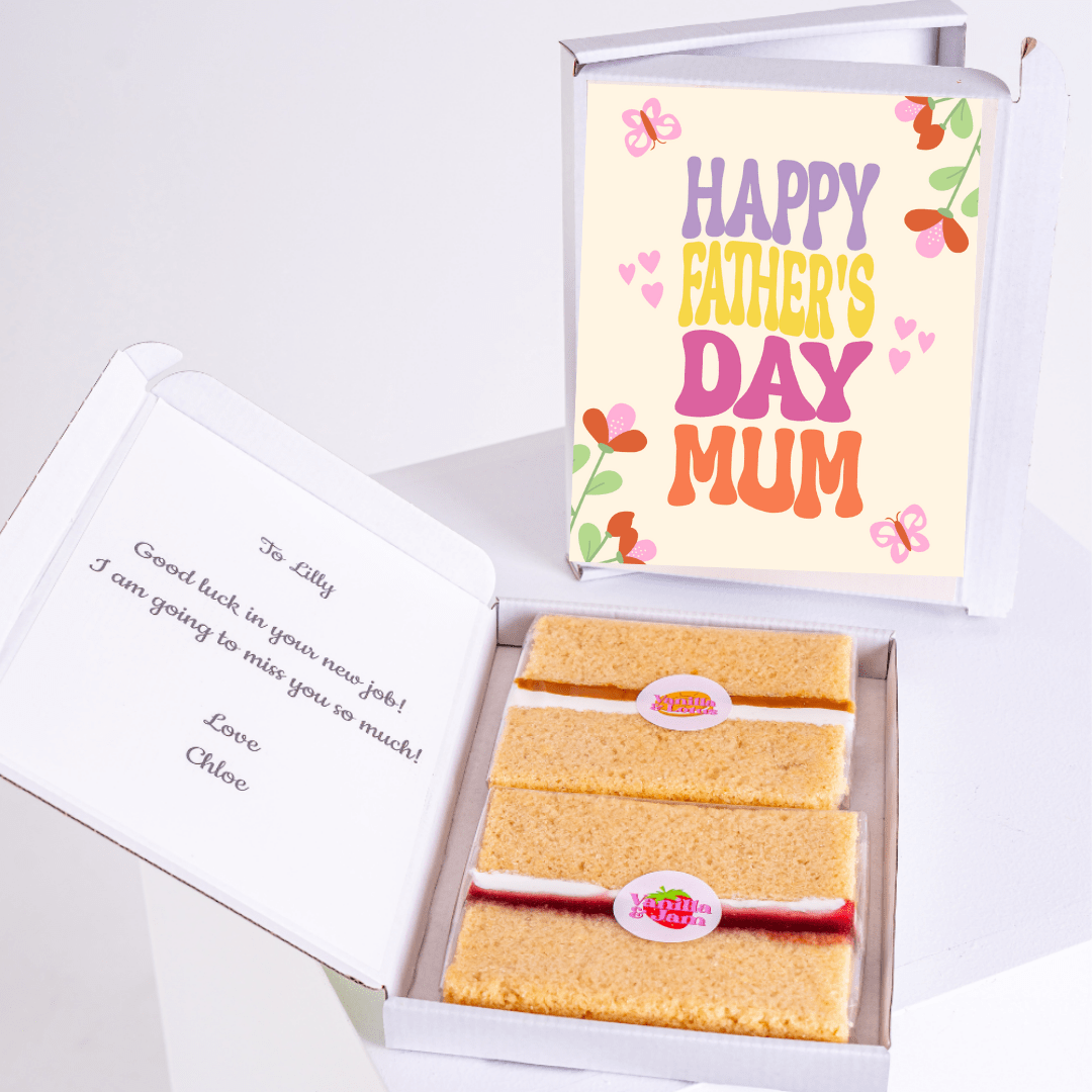Father's Day Mum gift box with cake and card, 13_32381764