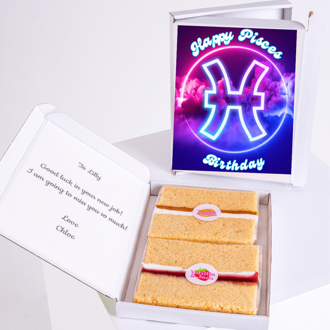 Pisces birthday cake gift for Lilly