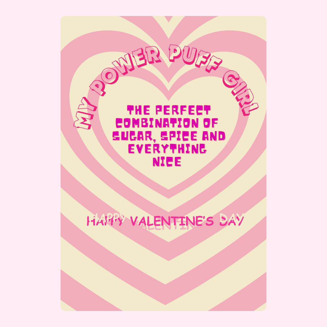 Powerpuff Girl Valentine's Day Card