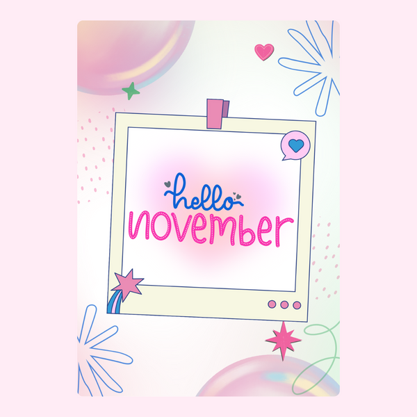 Hello November Note