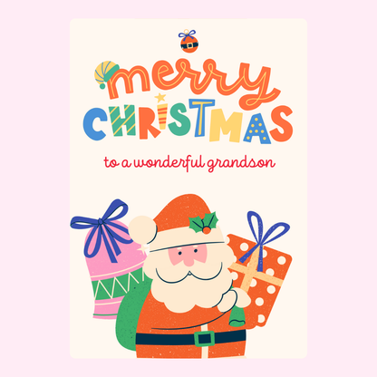 Merry Christmas to our Grandson