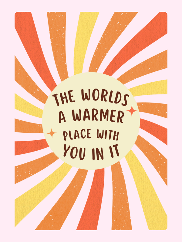 A Warmer Place Cake Card, thinking of you