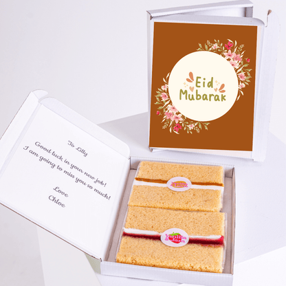 Eid Mubarak cake gift box for Lilly