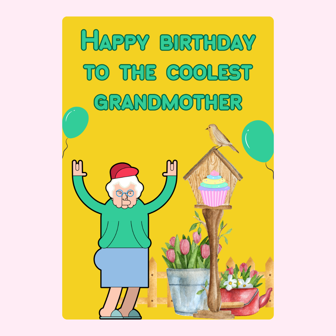 Birthday card for grandmother