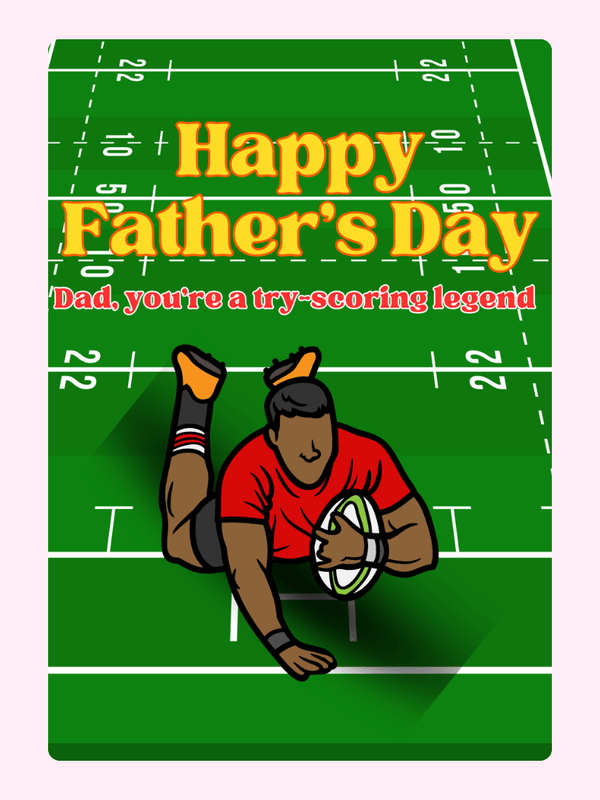 rugby player scoring a try.