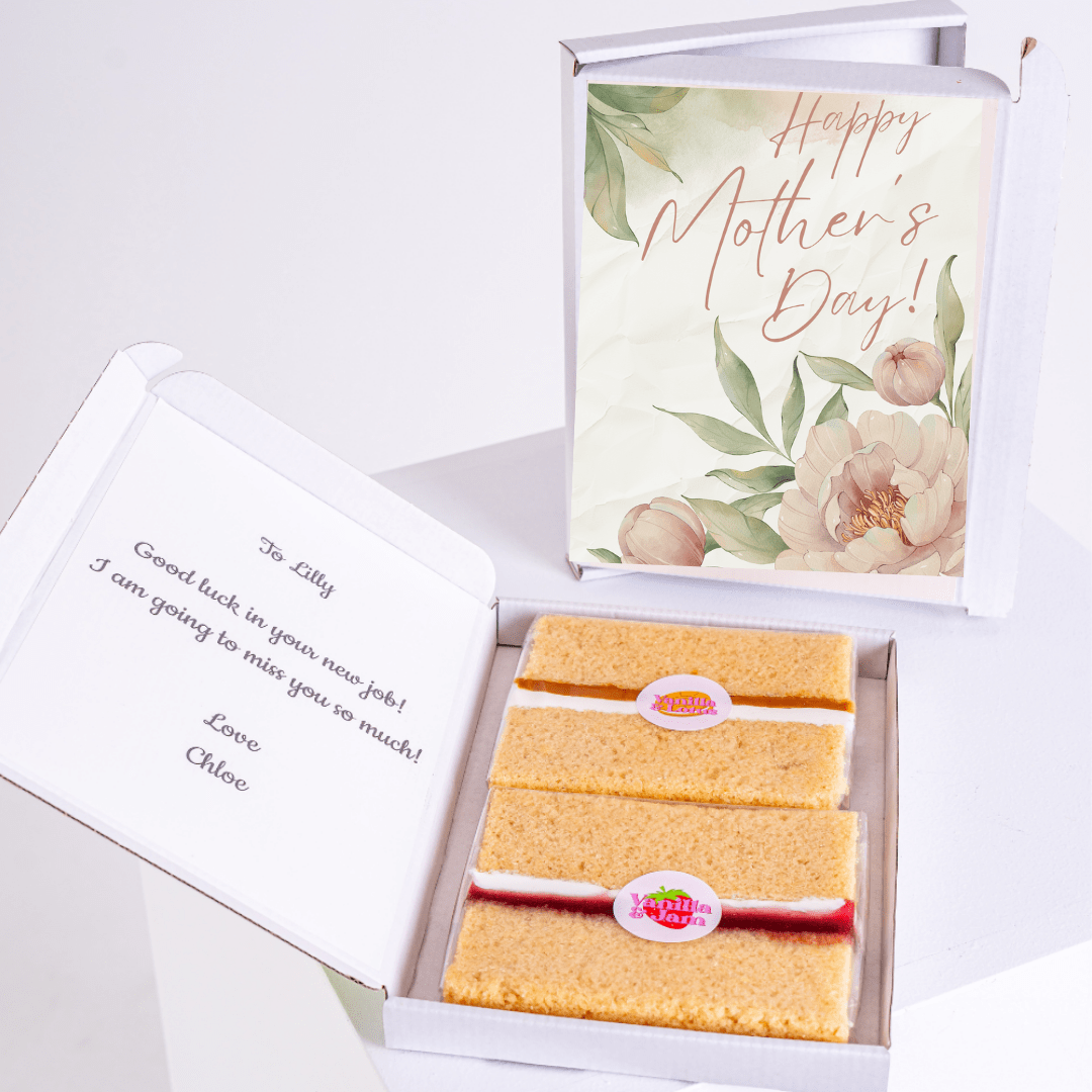 Mother's Day cake gift for Lilly, with a card and message.