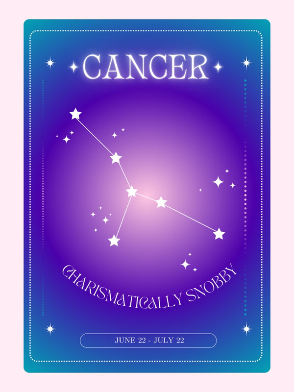 Cancer Charismatically Snobby Cake Card, birthday