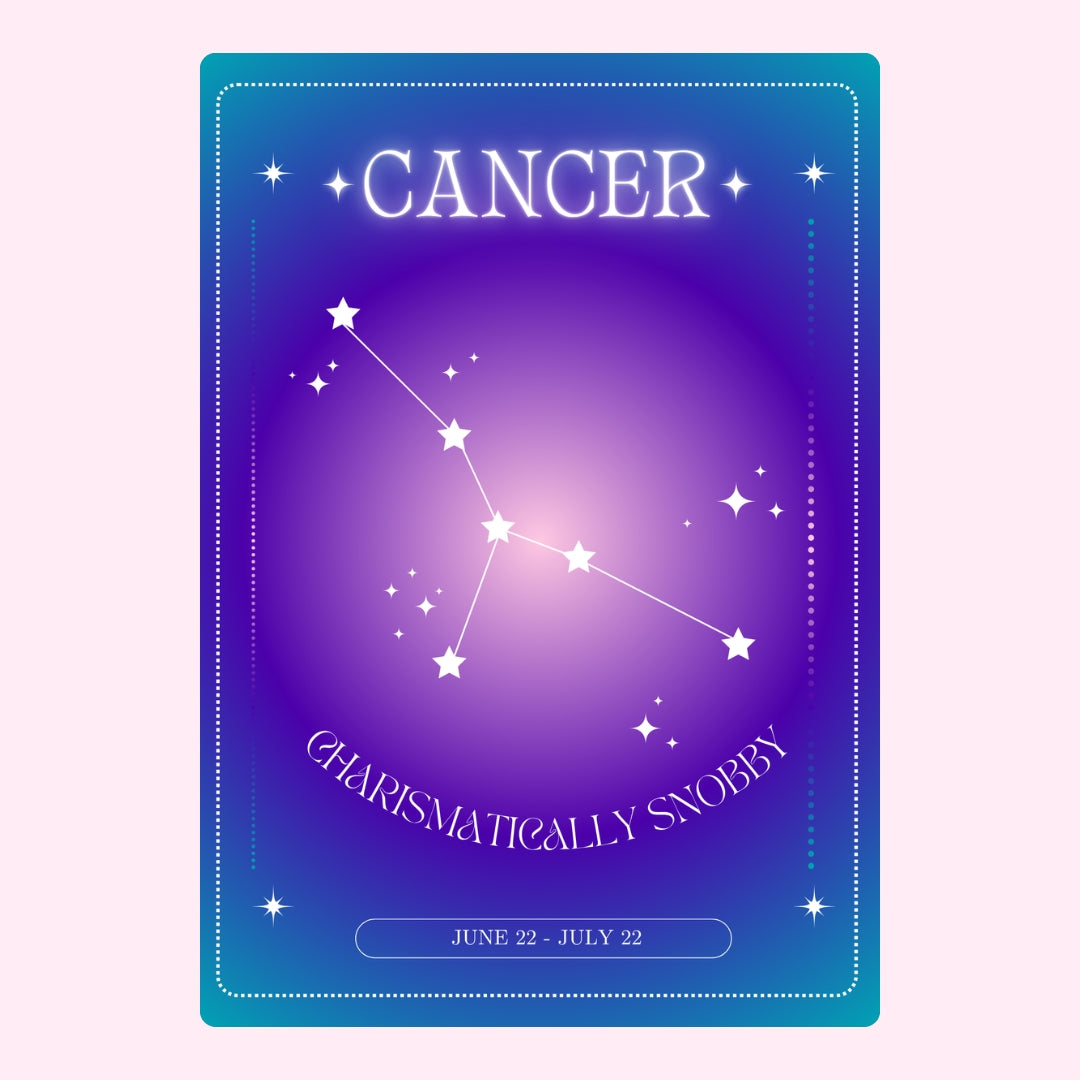 Cancer zodiac constellation design