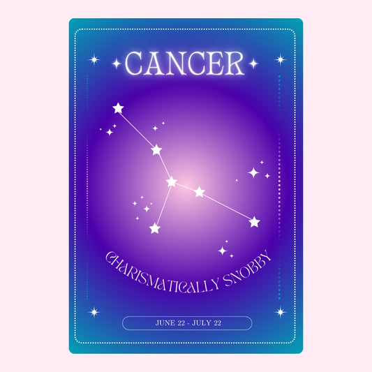 Cancer zodiac constellation design