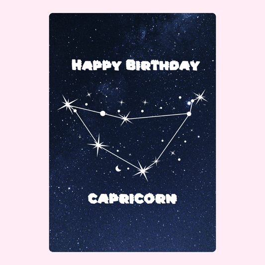 Capricorn birthday card