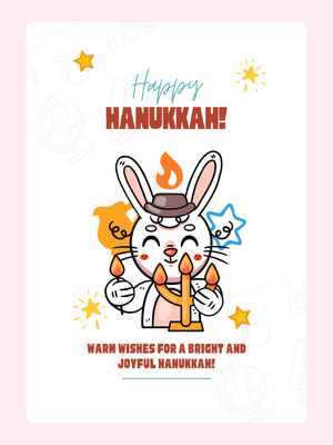 Happy Hanukkah Rabbit