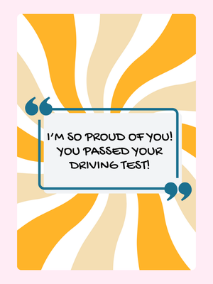 Proud of You - Driving Test