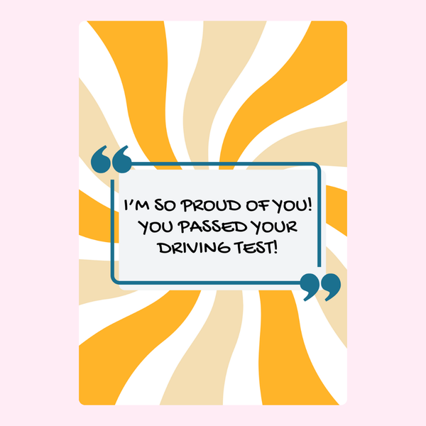 Proud of You - Driving Test