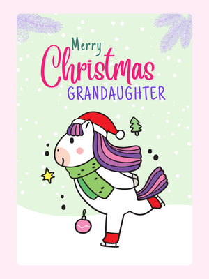 Merry Christmas Cute Pony