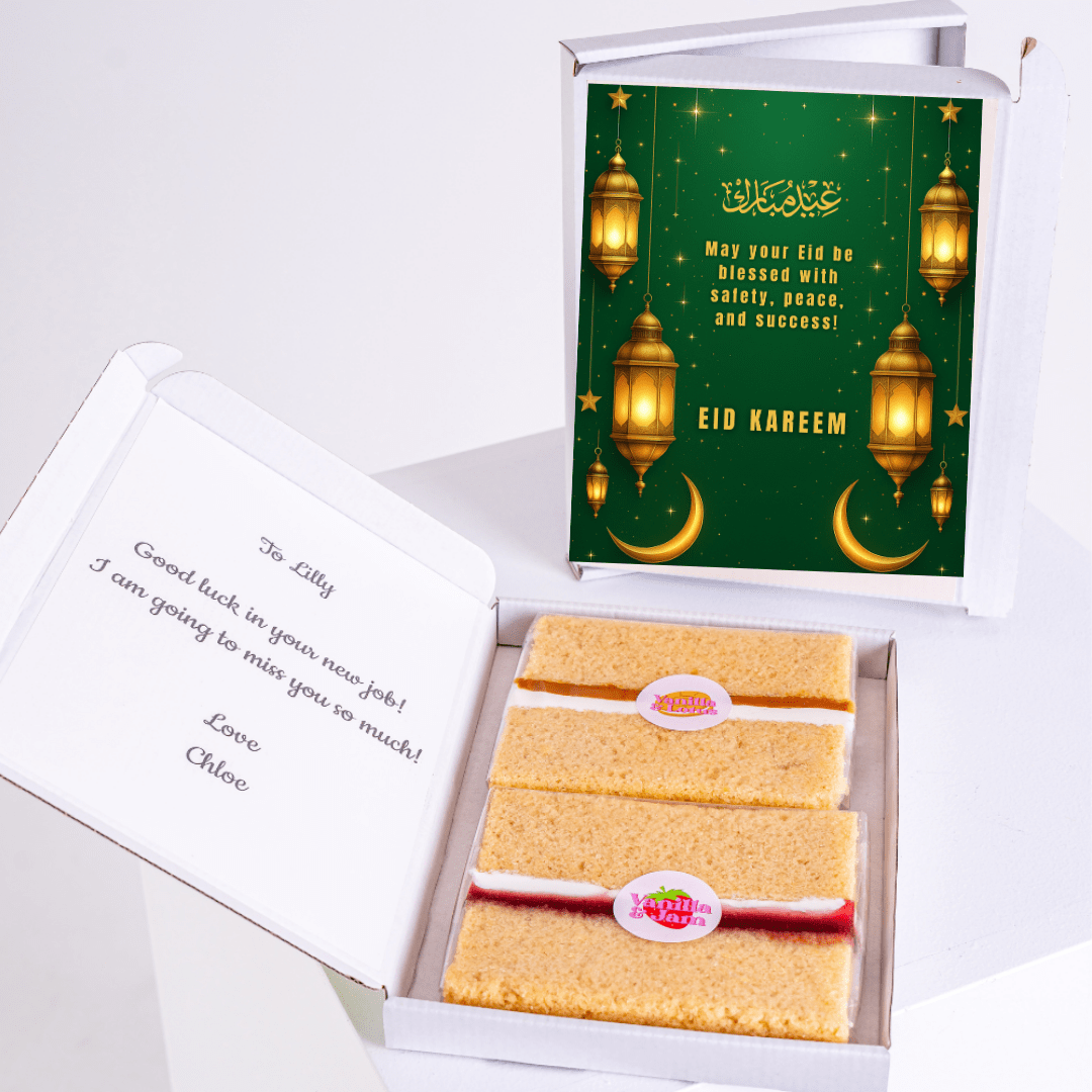 Eid Kareem cake gift box for Lilly