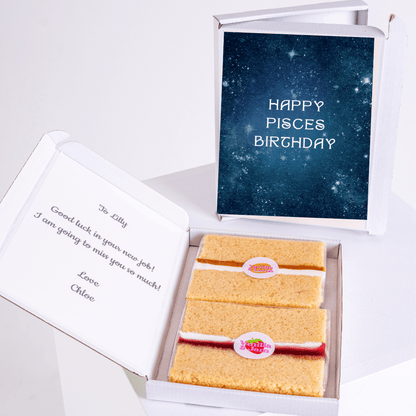 Pisces birthday cake gift box for Lilly.
