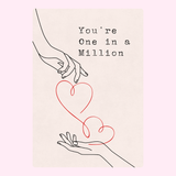 One in a Million cake cards