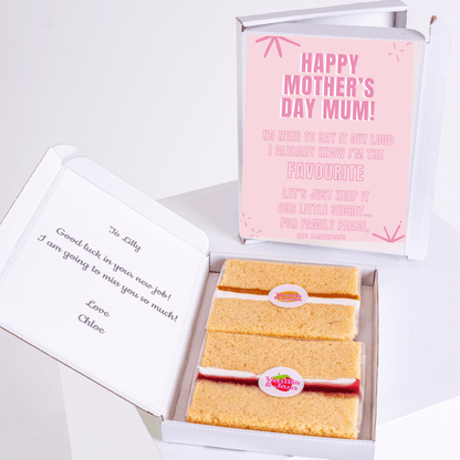 Mother's Day cake gift for Mum from Lilly with personal message.