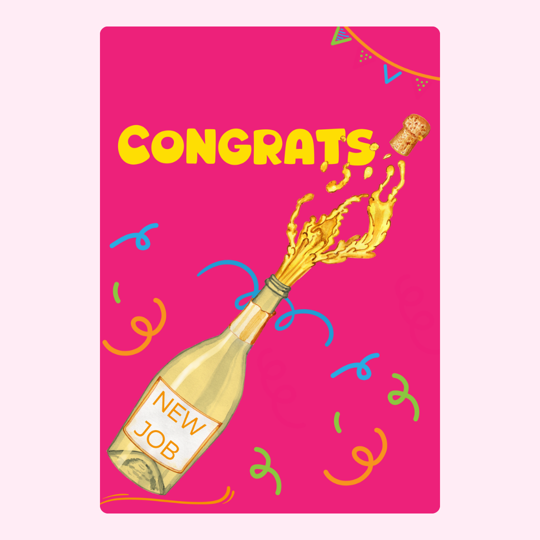 Congrats card for new job, 14